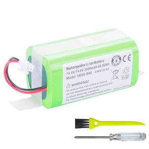 lot 8192 image: Replacement RVBAT850 Battery for Shark Ion R75, R85, S87, RV761, RV771,RV850C, RV1000S, RV1001AE, RV1100VL, UR1000SR, RV700_N, RV720_N Vacuum Cleaners (2-Prong Connector,NOT for 3-Prong Connector)