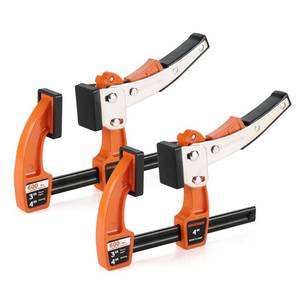 lot 8199 image: Jorgensen 4-inch Bar Clamp Set, Bar Clamp for Woodworking, Quick Release Gear Clamp with 600 lbs Load Limit - 2 Pack