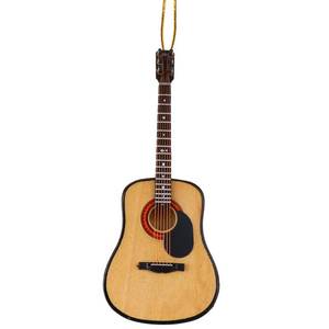 lot 8210 image: Dselvgvu Wooden String Miniature Guitar Hanging Ornament Mini Musical Instrument Replica Holiday Tree Home Decoration Display Ornament (5.12in Acoustic Guitar)