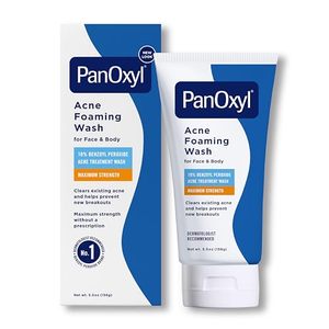 lot 8241 image: PanOxyl Acne Foaming Wash Benzoyl Peroxide 10percent Maximum Strength Antimicrobial, 5.5 Oz