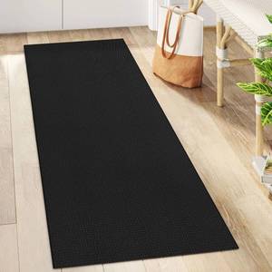 lot 8248 image: KOZYFLY Boho Runners for Hallways 2x5 ft Washable Hall Carpet Runner Rubber Backed Kitchen Rug Black Cotton Entryway Runner Rugs Floor Runners for Indoor Hallway Bedroom Kitchen