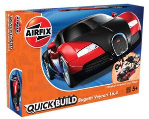 lot 8271 image: Airfix Quickbuild J6020 Quickbuild Bugatti 16 4 Veyron Black Red
