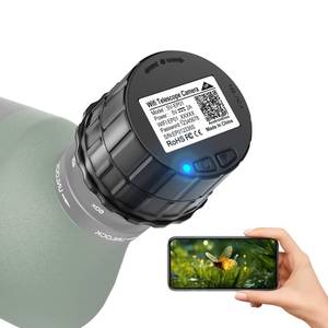 lot 8286 image: A 32GB WiFi Telescope Camera Eyepiece Wireless Electronic Eyepiece Supports 2K Video Recording Digital Telescope Camera for 25mm-50mm Scopes, Astrophotography Camera, Planetary, Bird Watching