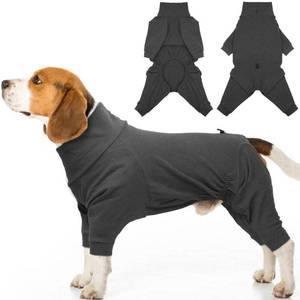 lot 8459 image: Dog Winter Coat Soft Fleece Pullover Pajamas, Fullbody Dog Cold Weather Jacket, Winter Warm Pullover Doggie Winter Thermal 4-Legged Onesie Jumpsuit,High Collar Snowsuit Sweater for Dogs