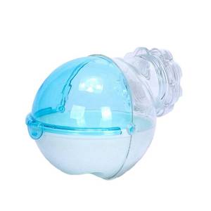 lot 8469 image: Hamster Bathroom Small Animal Sand Bath Container Removable Iron Wire Acrylic Cage Accessories Suitable for Gerbil Syrian Hamster Mouse (Blue)