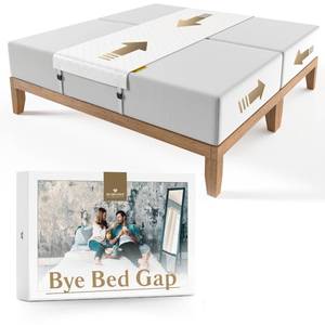 lot 8478 image: Bed Gap Eliminator  Closes Mattress Gaps Permanetly - for All Mattress Types and Sizes - Easy and Without Bumpy Filler  Populair for Adjustable, Split King, Queen and Twin XL to - Best Choice for Couples