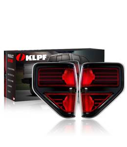 lot 9728 image: OKLPF Rear Brake Tail Light Compatible With 2009 2010 2011 2012 2013 2014 Ford F150 F-150,Replace Red Taillight Assembly Red Smoked Tail light,Included A Luxurious Box,Driver and Passenger Side