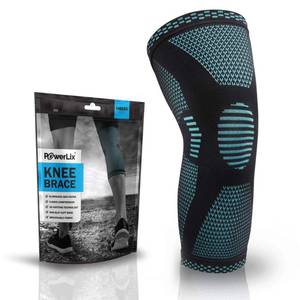 lot 10205 image: POWERLIX Leg Sleeve - Best Knee Brace for Leg Pain for Men and Women Knee Support for Running, Basketball, Weightlifting, Gym, Workout, Sports ��Please Check Sizing Chart