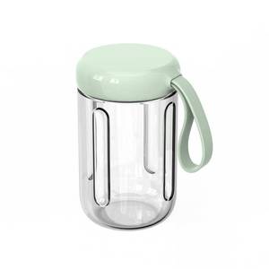lot 10209 image: OTE 14oz400ml Smoothie Bottle, High Boron Glass Jar, Smoothie Blender Cup To Go, Small Juicer Bottle, Seal Tight Jar, for Mini Shakes and Smoothies, Portable Blender Replacement Glass Jar -Green