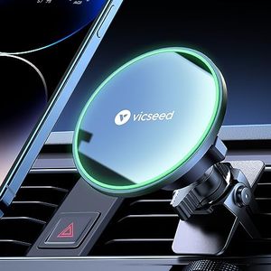 lot 1090 image: VICSEED for MagSafe Car Mount Upgraded Strongest Magnet Power Magnetic Phone Holder for Car Vent 360 Adjustable Magnetic Car Phone Holder Mount for iPhone 16 Pro Max 15 14 13 12 Plus Mini
