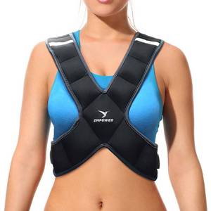 lot 1336 image: Empower Weighted Vest for Women - Workout Vest - Fixed 8lbs or Adjustable 10-12-14-16lbs - Adds Resistance to Fitness Routine - Increases Intensity To Burn More Calories