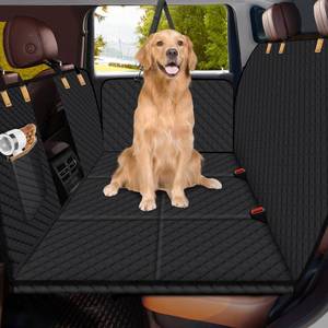 lot 1344 image: Lekereise Dog Car Seat Cover for Back Seat,Hard Bottom Dog Hammock for Car,Camping Air Mattress, Hammock Travel Bed for Car SUV Truck (Black)