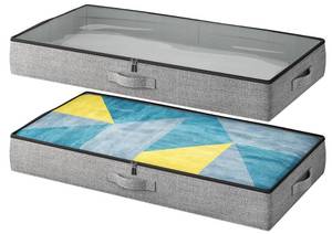 lot 1372 image: TidyCorner 2-Pack Under Bed Storage Containers, 4.5 Inches Tall Low Profile Underbed Clothes Storage Organizer Bin with Sturdy SidewallsBottom, Underbed Storage Bins 2 Storage Thin Bins