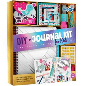 lot 1380 image: DIY Journal Kit for Girls - Great Gift for 8-14 Year Old Girl - Cool Birthday Easter Gifts Ideas for Teens - Fun, Cute Art and Crafts Kits for Tween Teenage Kids - Scrapbook and Diary Supplies Toy Set