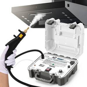 lot 1392 image: Hapyvergo 1500W High-Pressure Steam Cleaner, Quick 15s Heat-Up, 230 Powerful Steam for Grout, Tile, Home, Auto, Car Detailing, Kitchen, Bathroom Cleaning - 110V - Retail $82.59