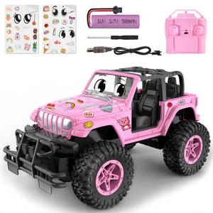 lot 1414 image: NQD Remote Control Car, Rechargeable RC Racing Cars with Stickers 116 Scale, 80 Min Play, 2.4Ghz Off Road Trucks All Terrain Toys Gifts for 3-Year-Old Girls