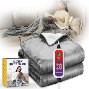 lot 1419 image: Heated Blanket Throw Soft Flannel Electric Heated Blanket Small for Office Chair, Lap Heating Blanket Throw 40x70 with Auto Shut-Off and 6 Heating Level, Machine Washable, for Women