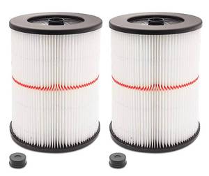 lot 1431 image: Replacement Cartridge Filter for Shop Vac Craftsman 9-17816 Filter for Craftsman 17816 Vacuum Filter General Purpose Wet Dry Air Filter for 5 and Larger Gallon Vacuum Cleaner 2 Packs