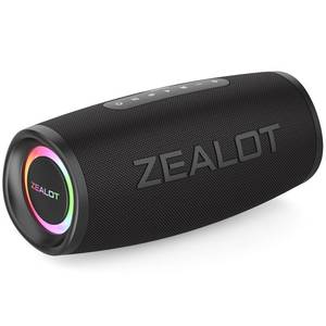 lot 2069 image: Bluetooth Speaker,Zealot Bluetooth Speaker,Portable Speaker with BassUp Technology,IP67 Waterproof Speaker,Speakers Bluetooth Wireless,20H Playtime,Stereo,EQ,Outddor Speaker for Beach,Camping,Gifts