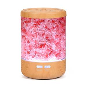 lot 2094 image: Essential Oil Diffuser Aromatherapy Diffuser - Himalayan Pink Salt Crystal Diffusers for Essential Oils with 7 Color Lights 2 Mist Mode, Reduce Noise Design for Baby Room, Yellow