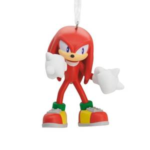lot 2098 image: Hallmark Sonic The Hedgehog Knuckles Christmas Ornament