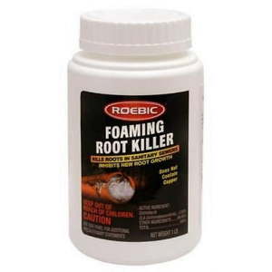 lot 2117 image: Roebic Brand FRK-1LB Foaming Root Killer Clear Pipes Stop New Growth Safe for All Plumbing - 1lb White