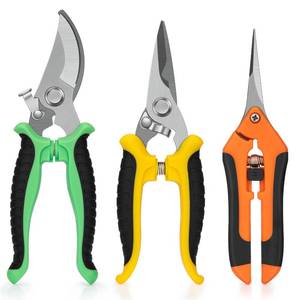 lot 2171 image: Ceksezx 3 Pack Garden Pruning Shears, Stainless Steel Garden Shears, Premium Pruning Shears for Gardening, Handheld Gardening Shears, Garden Scissors with Soft Grip Handle, Plant Garden Clippers Tools