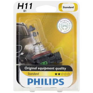 lot 2176 image: Philips Standard Headlight H11 Pgj19-2 Glass Always Change In Pairs