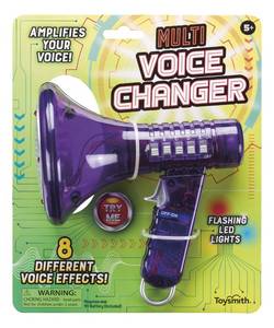 lot 2200 image: Toysmith Tech Gear Multi Voice Changer � Amplifies Voice with 8 Fun Effects, Fun Toy or Gift for Kids Ages 5- Christmas Gifts, Stocking Stuffer, 6.5�, Colors May Vary