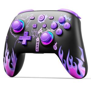 lot 10305 image: Controller for Nintendo SwitchOLEDLite, Wireless Pro Switch Controller with LED JoystickMotionVibrationTurboWake up
