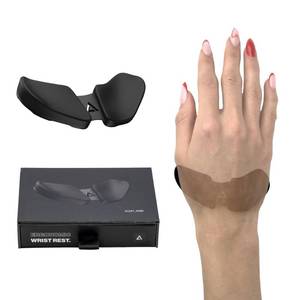 lot 10311 image: DELTAHUB Carpio 2.0 - Left-Handed Truly Ergonomic Wrist Rest for Mouse, Carpal Tunnel Support, Pain Relief, Anti-Fatigue, Easy Glide, Sleek, Office Computer, Laptop, Gaming - Large, Black