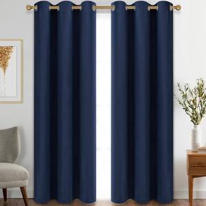 lot 10324 image: Diraysid Blackout Curtains for Bedroom Grommet Thermal Insulated Room Darkening Curtains (42 x 84 Inch, 2 Panels, Lime Green)