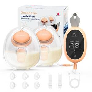 lot 10356 image: Wearable Hands Free Breast Pump D6, Portable Low Noise Breastfeeding Pump with 3 Modes and 9 Levels, Strong Suction Discreet Electric Breast Milk Pump, 15-25mm Double-Sealed Flange