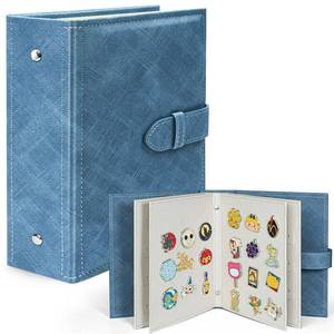 lot 10359 image: tutata Disney Pin Display Book, Blue, 42 Pin Capacity, PU Leather