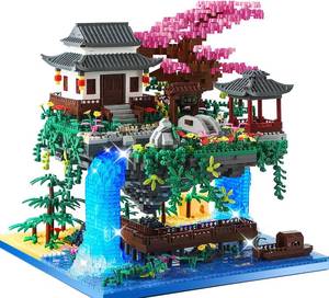 lot 10367 image: Big Bonsai Flowers Tree Architecture Set for Boys 8-14 Lighting Japanese Cherry Blossom Tree House Building Kit with Box for Adults Toys for BoysGirls Age 8-12, 2.5mm MICROPARTICLE