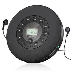 lot 10413 image: Rechargeable Portable Bluetooth CD Player,Lukasa CD Player Portable,Compact Music CD Disc Player for CarTravel, Home Audio Boombox with Stereo Speaker and LCD Display,Support CD USB AUX Input,2000mAh