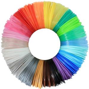 lot 10477 image: BBLIFE 1.75mm PLA 3D PenPrinter Filament Refill, 22 Colors, Each Color 10ft, Total 220ft PLA Filament Sample Pack, Support with MYNT3D SCRIB3D 3D Printing Pen, Compatible with 3Doodler Pen