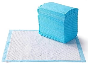 lot 5144 image: Puppy Pads Bulk Pack Blue Approximately 25