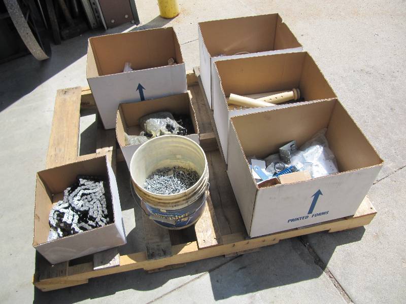 lot 336 image: Industry- Pallet Full Of Bolts Nuts ,Misc Bolts and Nuts Automotive and Industrial