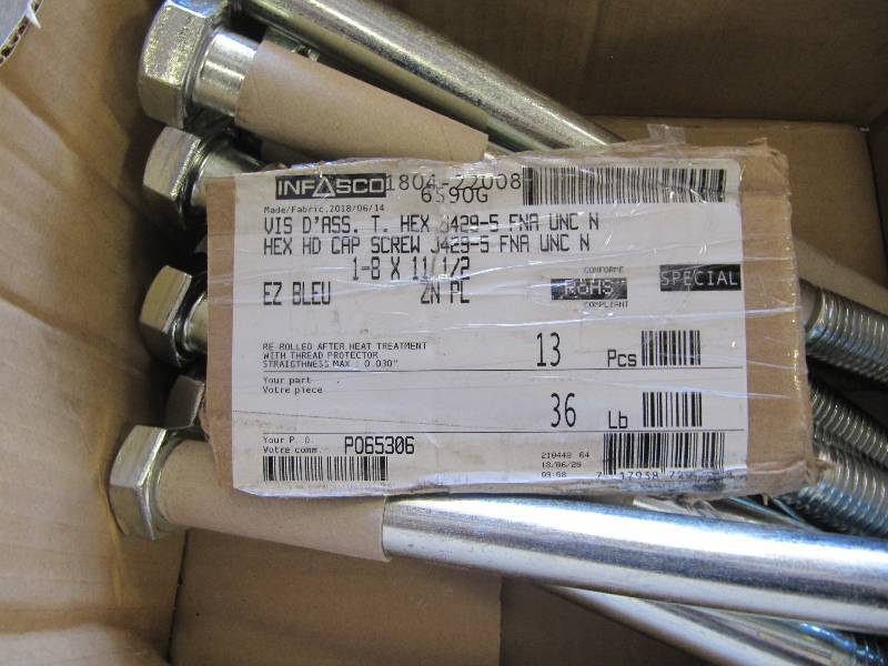 lot 327 image: Industry- Pallet Full Of Bolts Nuts ,Misc Bolts and Nuts Automotive, Farm and Industrial
