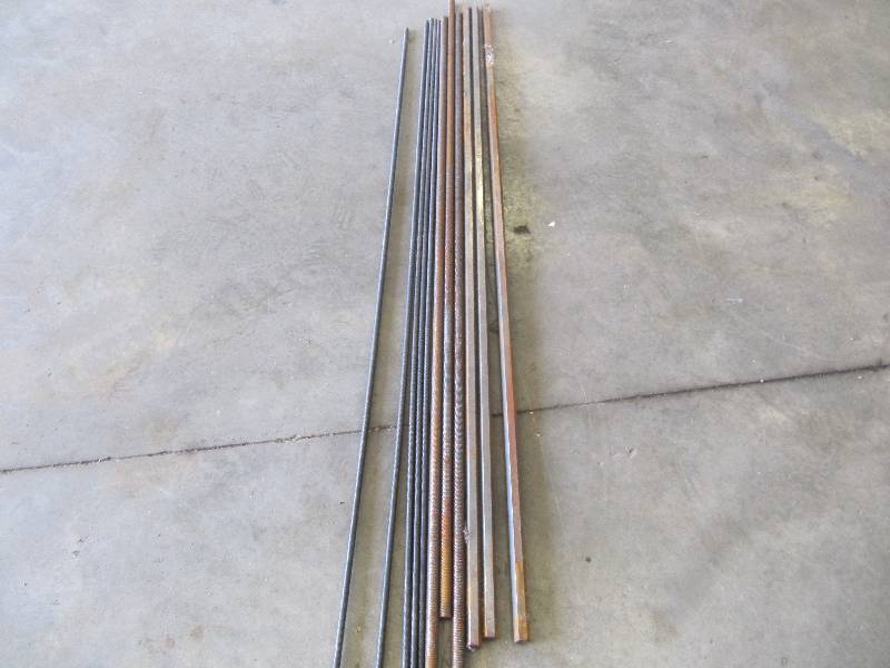lot 328 image: 12 & 34 INCH 6 FOOT ALL THREAD AND 34 INCH PTO and Tractor SHAFT STOCK