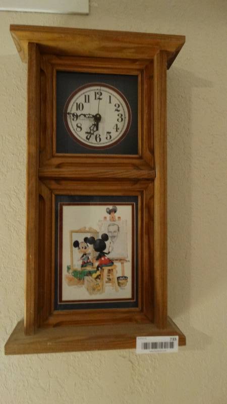 lot 735 image: Mickey Mouse wall clock