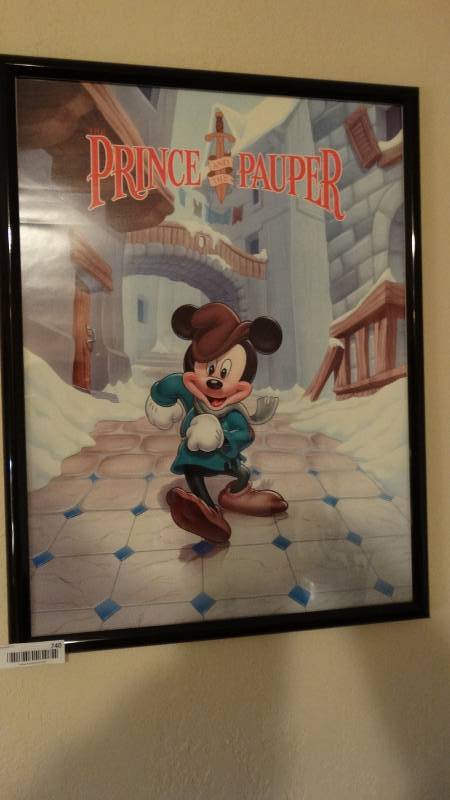 lot 740 image: Framed Mickey Mouse print