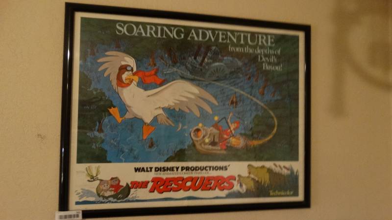 lot 741 image: Framed  The Rescuers movie poster