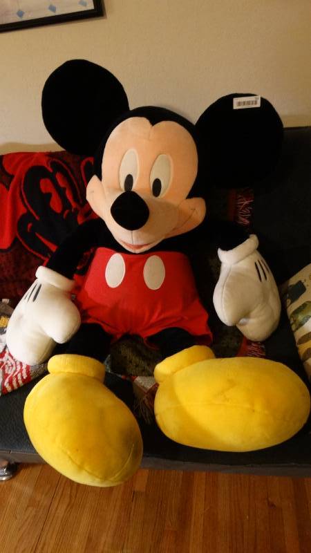 lot 742 image: LARGE Mickey Mouse stuffed toy