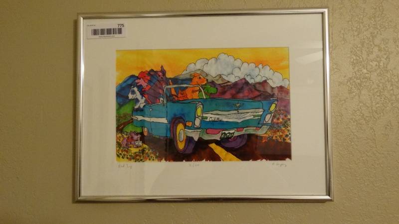 lot 775 image: Framed print Road Trip Signed by artist & numbered 71200