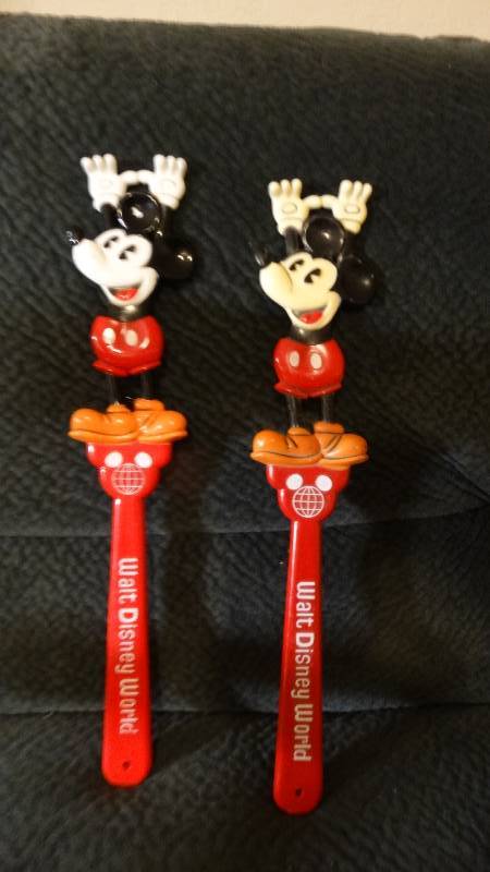 lot 807 image: 2 Mickey Mouse back scratchers