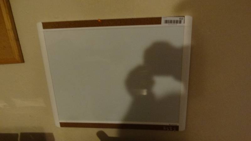 lot 910 image: White board & cork board