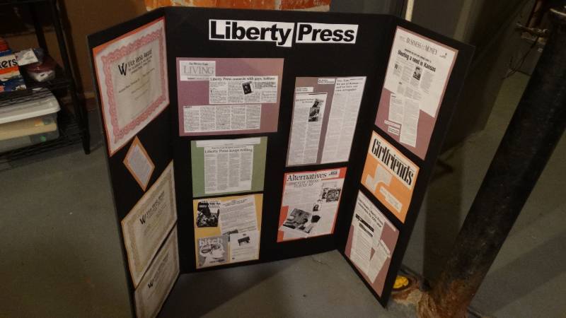 lot 974 image: Liberty Press display w awards