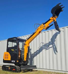 lot 1250 image: Unused AGT NT30 - 3 Ton Tracked Excavator - Perkins (Cat) Diesel Engine CEEPA Free 3-ton Operating Weight - Maximum Digging Depth of 7.38ft - Articulating Boom - Hydraulic Thumb Clamp